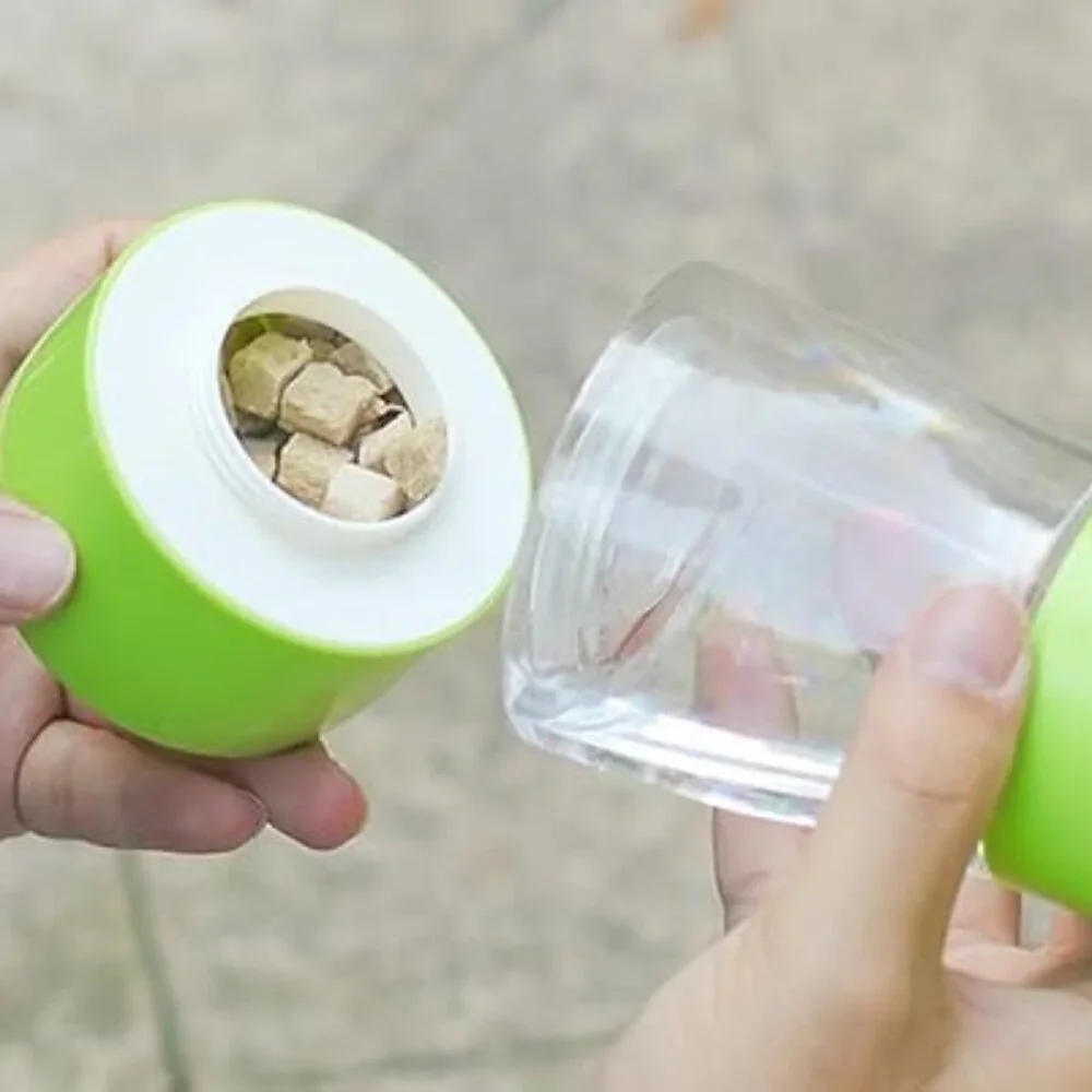 Portable Dog Water Bottle & Food Bowl | Leak-Proof Travel Dog & Cat Dispenser